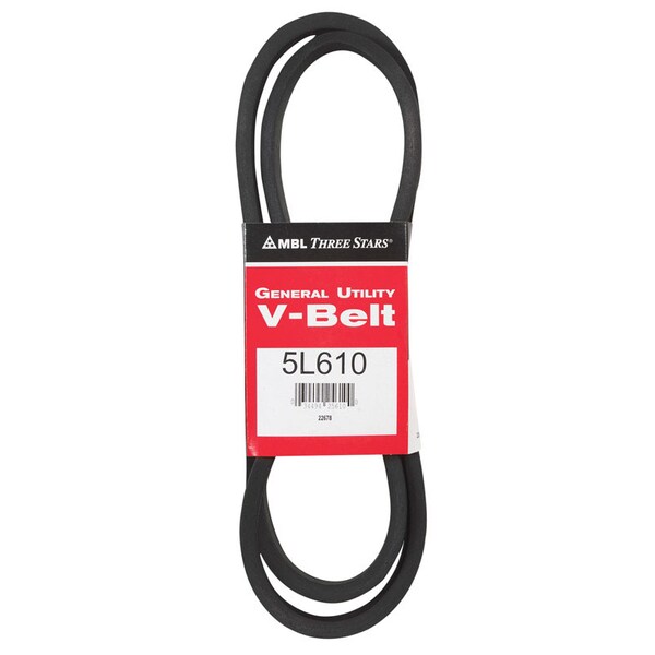 Mbl Mitsuboshi FHP General Utility V-Belt 0.63 in. W X 61 in. L For Fractional Horsepower Motors 5L610A - main